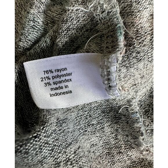 Lane Bryant Rainbow Stripe V-Neck Hacci Tee Long Sleeve Sweater, Size 14/16 - Picture 5 of 8